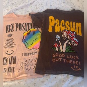 2 pack pacsun mens graphic tees